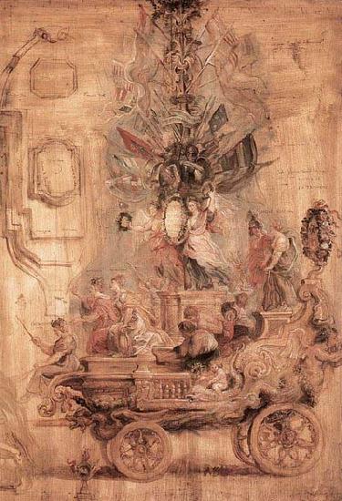 Peter Paul Rubens The Triumphal Car of Kallo Sweden oil painting art